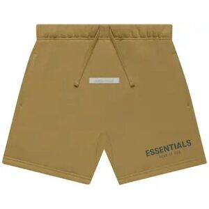Fear of God ESSENTIALS Olive Green Shorts, Size: XS
